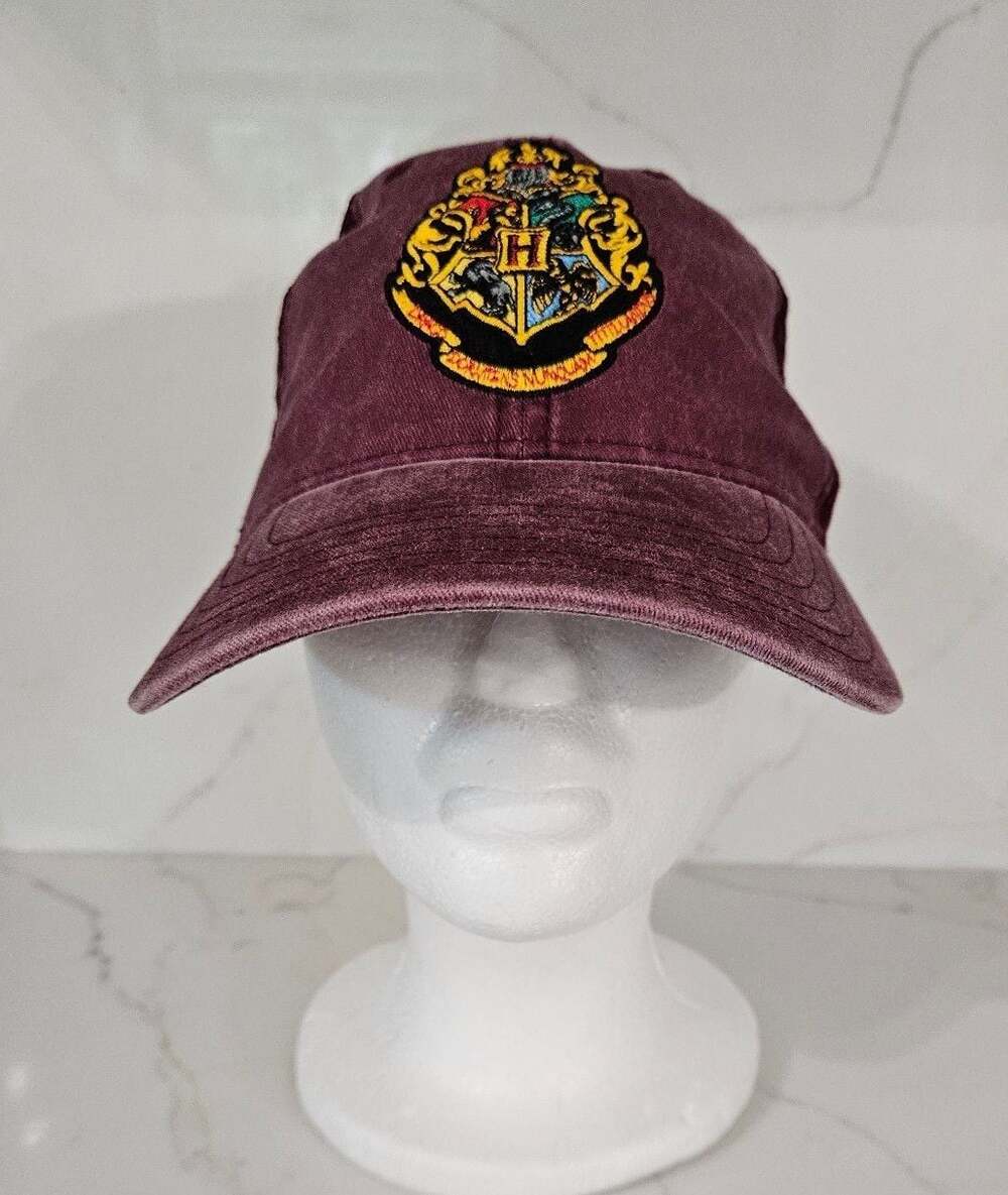Harry Potter Hogwarts Crest Mesh Back Trucker Hat in Maroon
